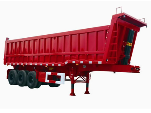 Rear dump semi trailer